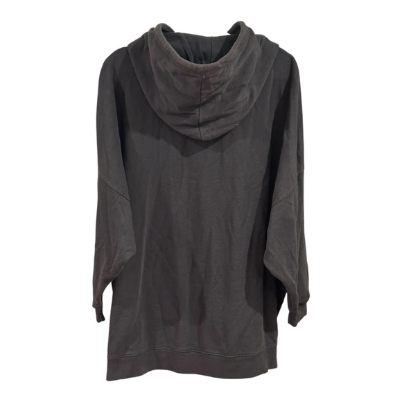 Zara Faded Black Oversized Hoodie Sweatshirt Dress - Picture 2 of 4